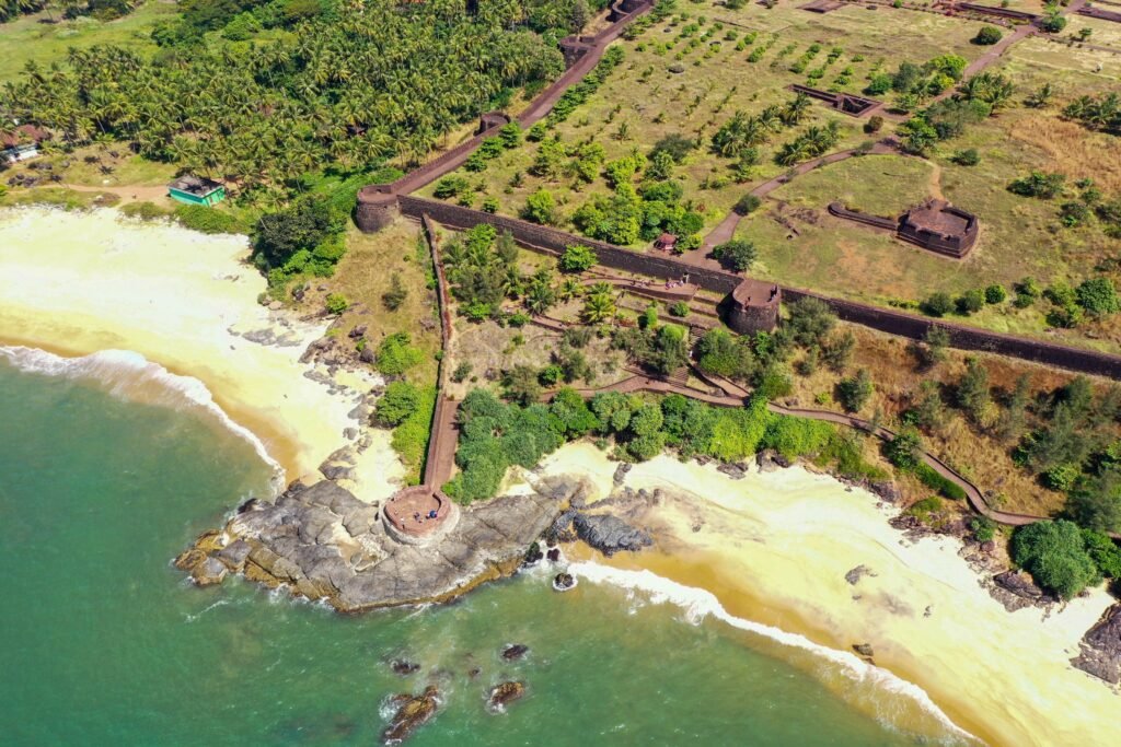 drone image of bekal fort