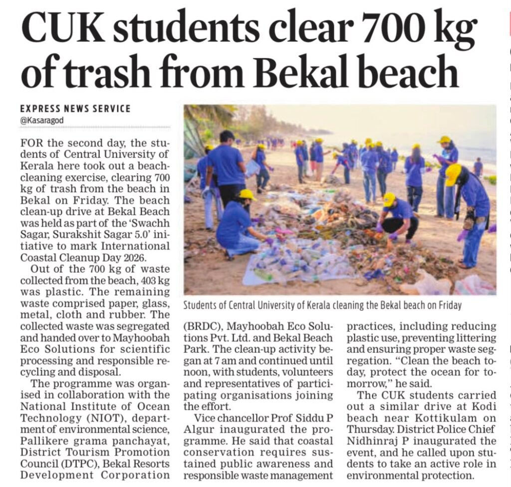 Bekal Beach Cleanup Drive